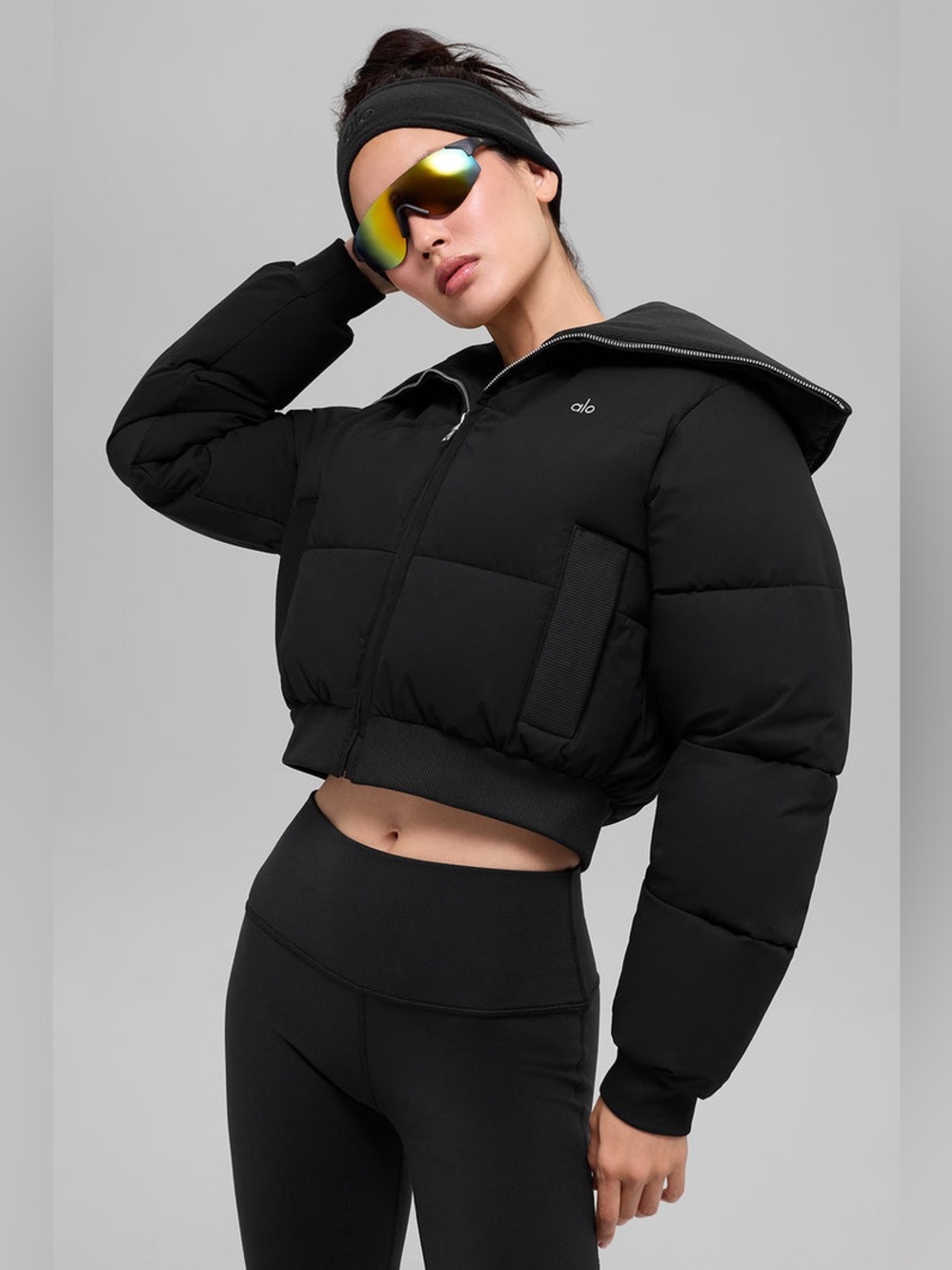 ALO Captivate Puffer in Black - Large - Picture 2 of 10